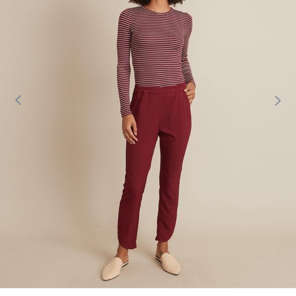Marine Layer Allison pant in Cabernet